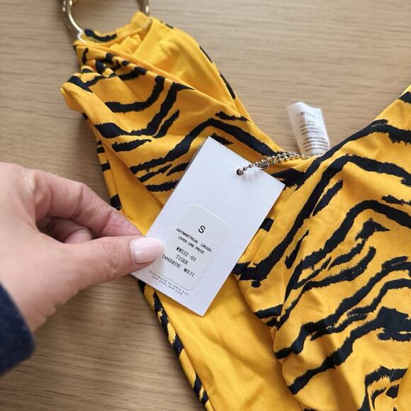 WE WORE WHAT Swimsuit Striped Danielle Anima Pint Women’s Small NWT 1242 - Picture 5 of 7